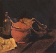 Vincent Van Gogh Still life with Earthenware,Bottle and Clogs (nn04) oil painting picture wholesale